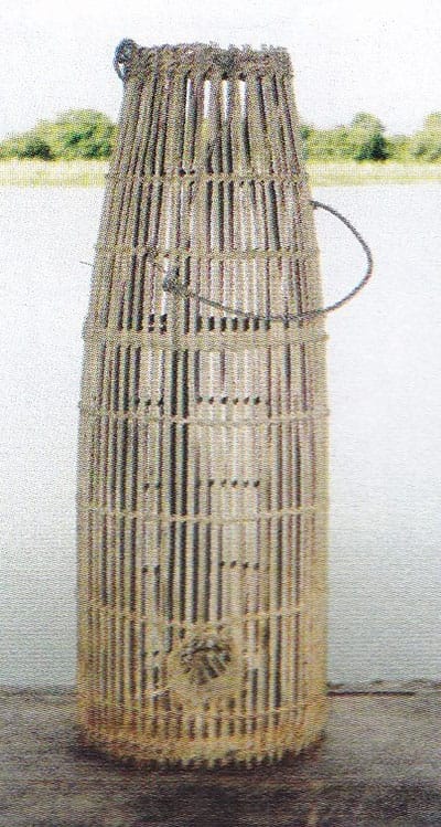 Piège pour la pêche en bambou